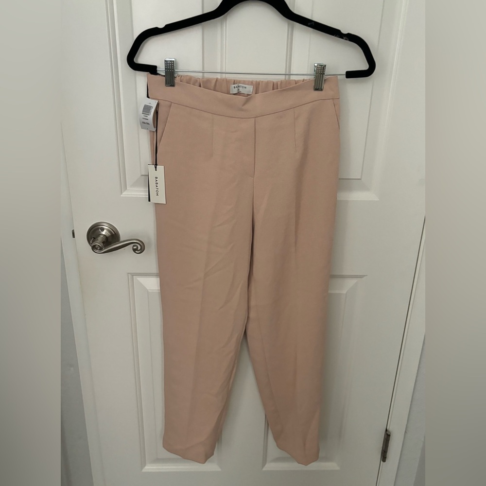 Brand New Babaton Conan Slim Leg Mid Length in Prima Rose SZ 4